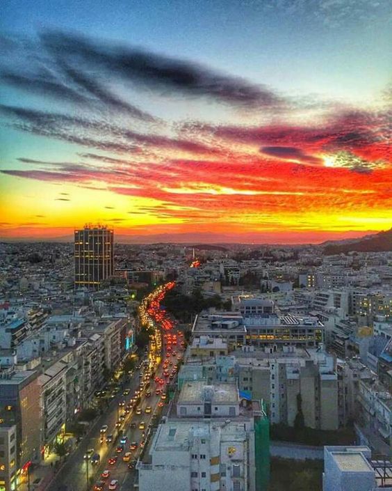 atene-sunset