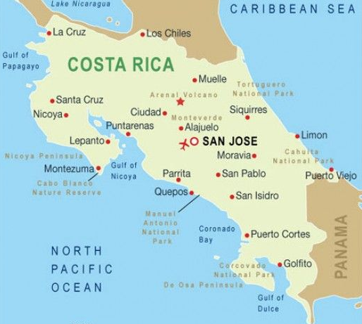 costarica-mappa