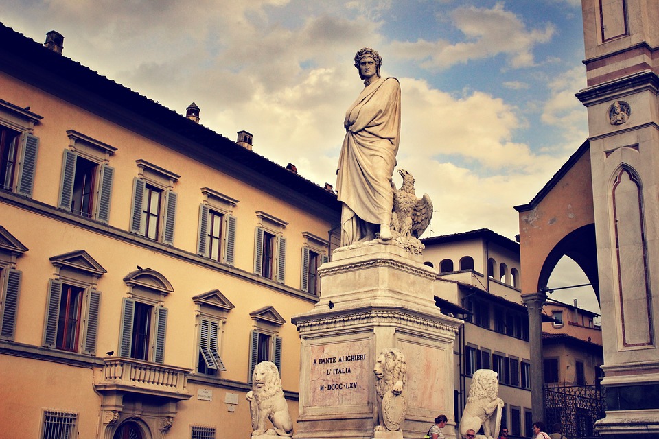 cammino-di-dante-statua