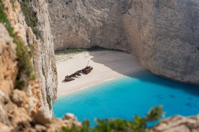 spiaggia del relitto a zante