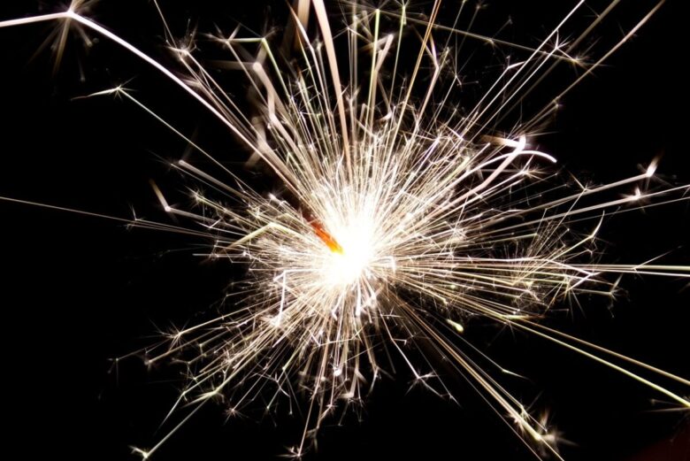 firecracker, sparkler, new year