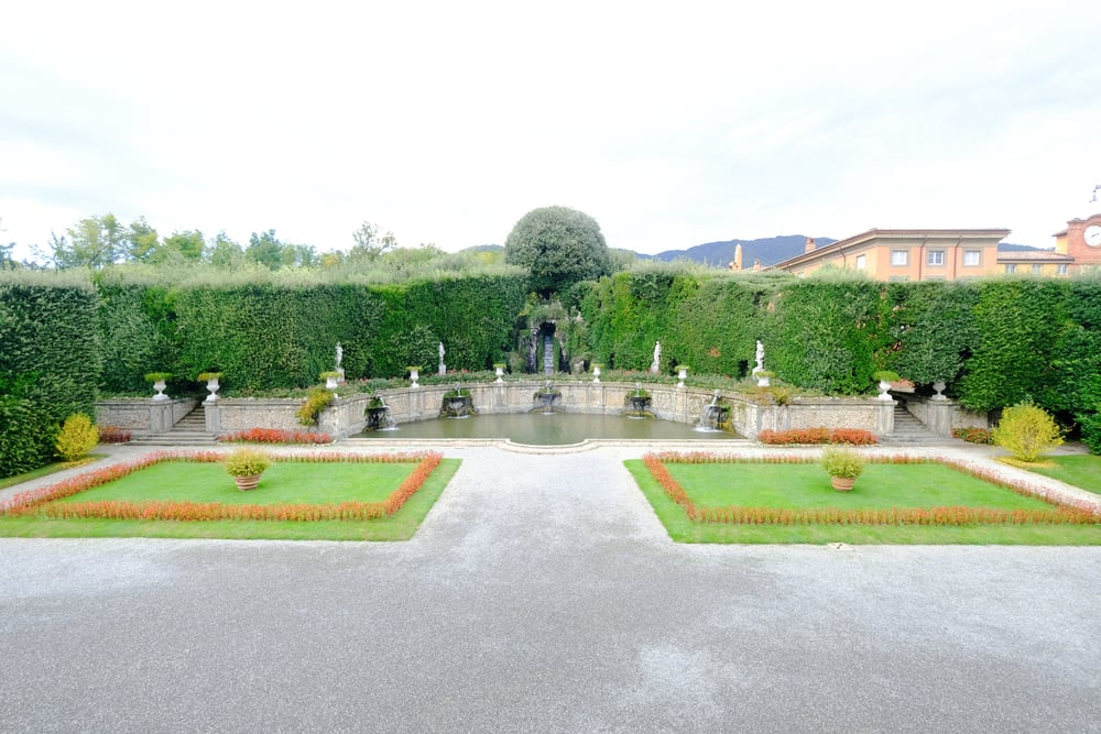 October,2020,Water,Theatre,villa,Reale,Di,Marlia,,Lucca,,Italy