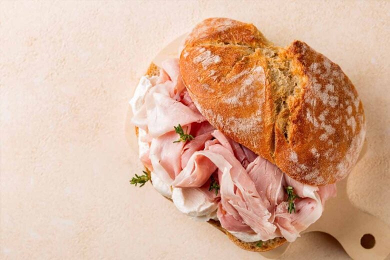 Panino della Nonna con prosciutto