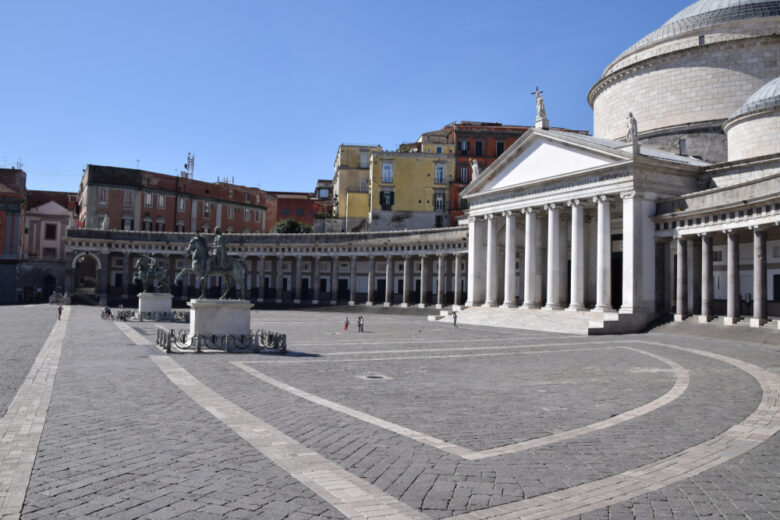 Naples,Plebiscito,Square,,Chiesa,Di,San,Francesco,Ex,Voto