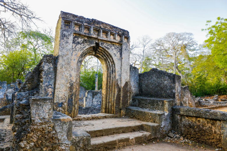 Ruins,Of,Ancient,Gedi,(gede).,Swahili,Town,In,Kenya,Near