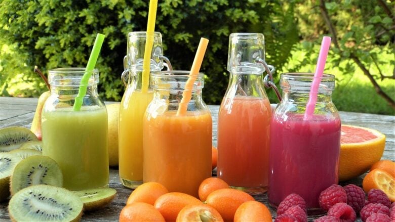 smoothies, juice, fruit