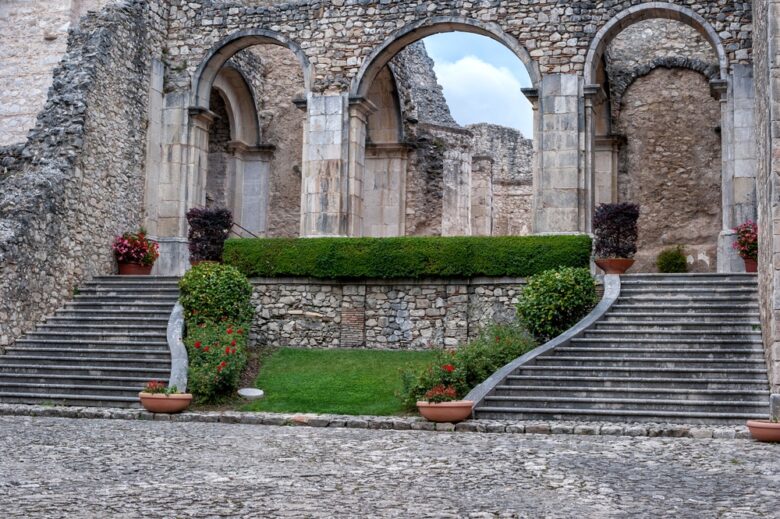Italy,,Campania,,Sant'angelo,Dei,Lombardi,,Abbey,Of,Goleto.