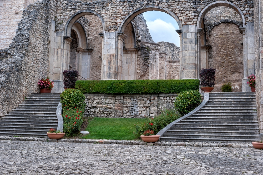Italy,,Campania,,Sant’angelo,Dei,Lombardi,,Abbey,Of,Goleto.