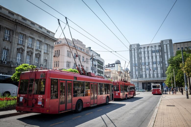 Belgrado,,Serbia,-,September,14,,2023:,Belgrade,Trolleybuses,,Or,Trolley,