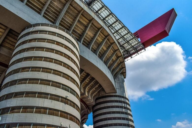stadium, architecture, construction, modern, contemporary, futuristic, design, exterior, geometric, tower, tall, famous, san siro, giuseppe meazza, milan, milano, italy, san siro, san siro, san siro, san siro, san siro, giuseppe meazza, milan, milan, milano