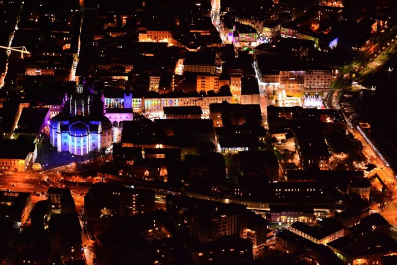 Brunate,,Como,,Lombardy,/,Italy,-,December,24,2018:,Cityscape