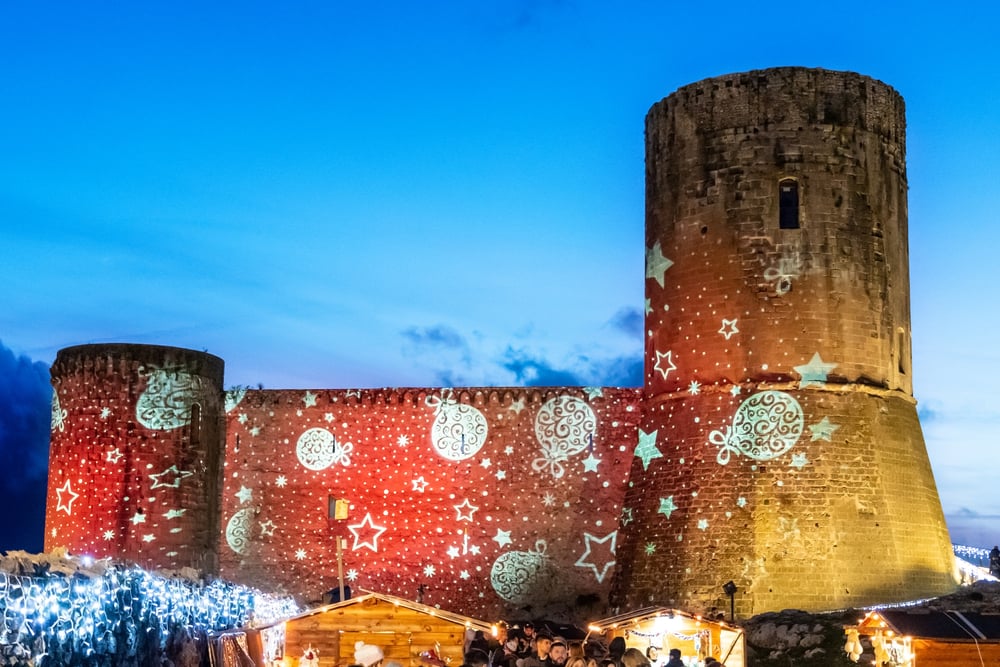 Lettere,,Naples,,Italy,,December,2019:,The,Medieval,Castle,Of,Lettere