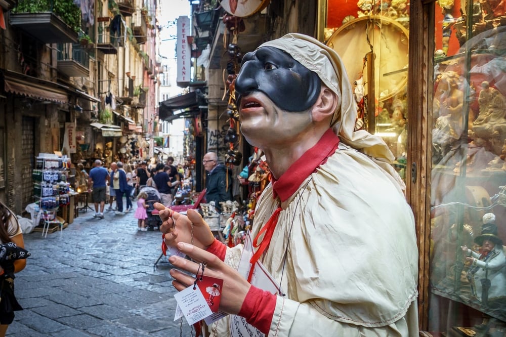 Naples,,Campania,,Italy,December,2016:,Pulcinella,Is,A,Neapolitan,Comedy