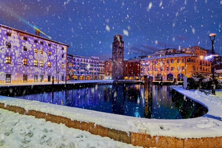 Riva,Del,Garda,Town,And,Garda,Lake,In,The,Winter