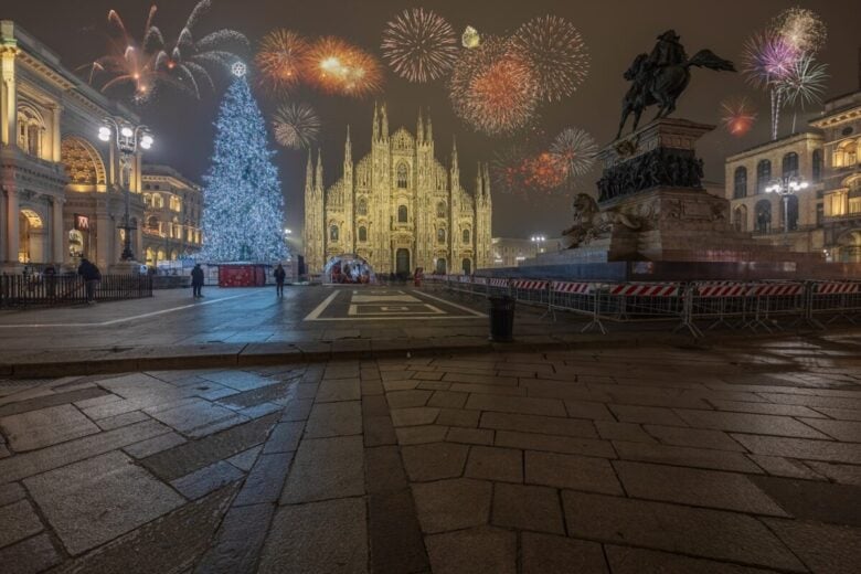 Milan,,Italy,-,December,12,,2024:,Night,Hdr,Shot,Of Milan,,Italy,-,December,12,,2024:,Night,Hdr,Shot,Of