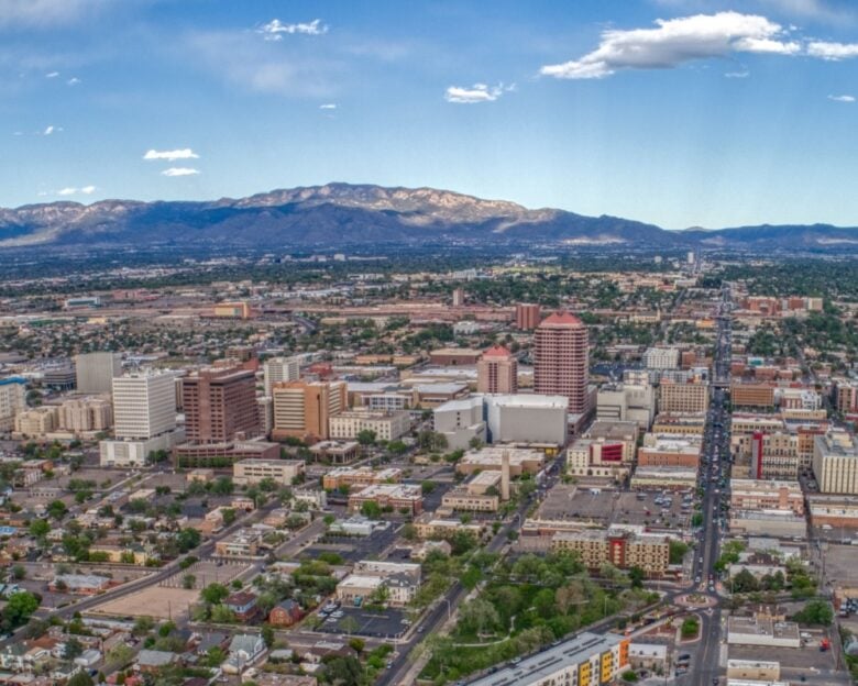 Vista su Albuquerque