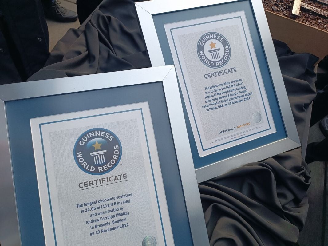 Guinness World Record treno cioccolato