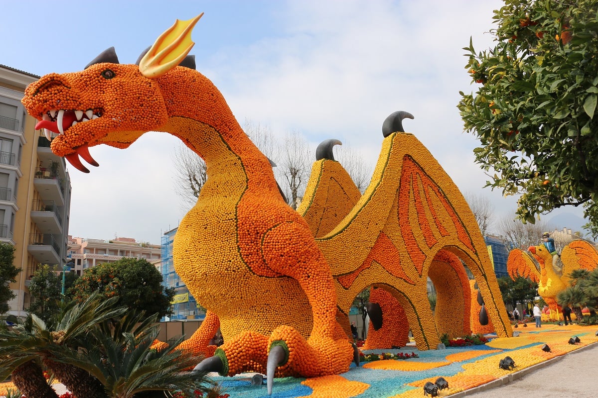 Menton,,France,-,February,28,,2019:,The,Famous,Lemon,Festival Menton,,France,-,February,28,,2019:,The,Famous,Lemon,Festival