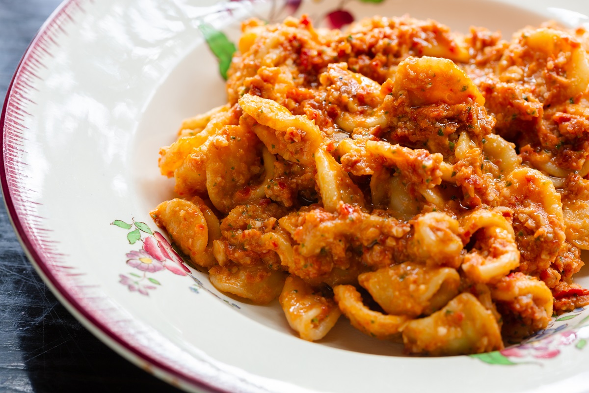 Orecchiette,Pasta,With,Vegan,Ragu Orecchiette,Pasta,With,Vegan,Ragu