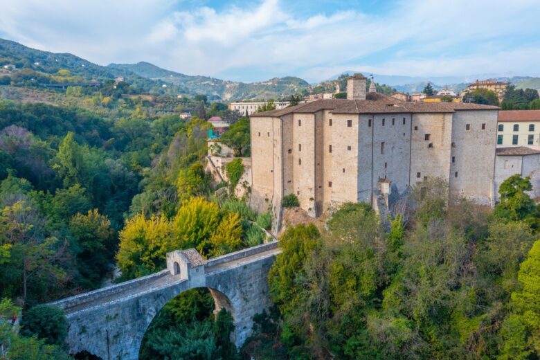 Malatesta,Castle,In,Ascoli,Piceno,Town,In,Italy.