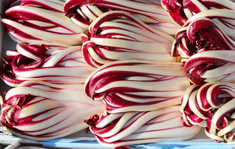 Detail,Of,The,Heads,Of,Late,Red,Radicchio,Called,Tardivo