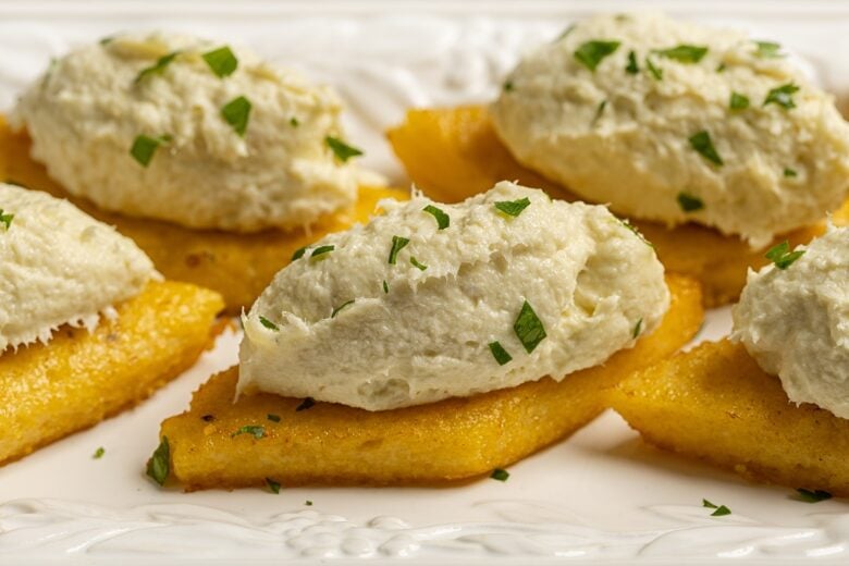 Close,Up,Of,Baccala,Mantecato,,Whipped,,Creamed,Salt,Cod,Fish