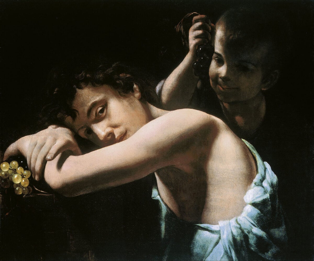 1920px-Giovanni_B._CARACCIOLO_(called_Battistello)_-_Two_youths_with_grapes_-_Google_Art_Project