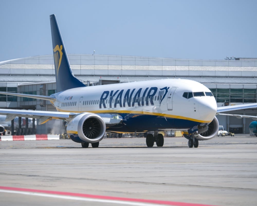 Aereo Ryanair in pista