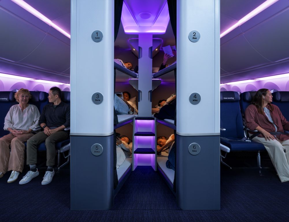 Dormire in Economy Skynest di Air New Zealand
