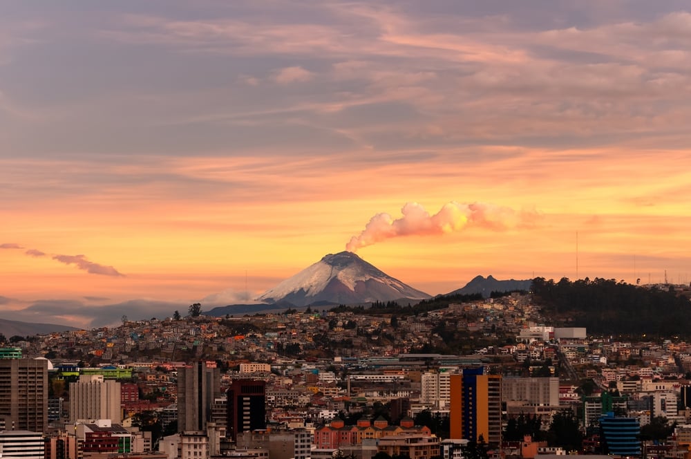 Panorama in Quito, Ecuador Panorama in Quito, Ecuador